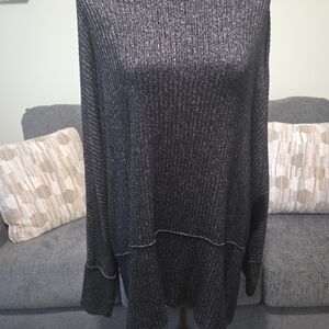 Maurices Charcoal Cowl Neck Blouse